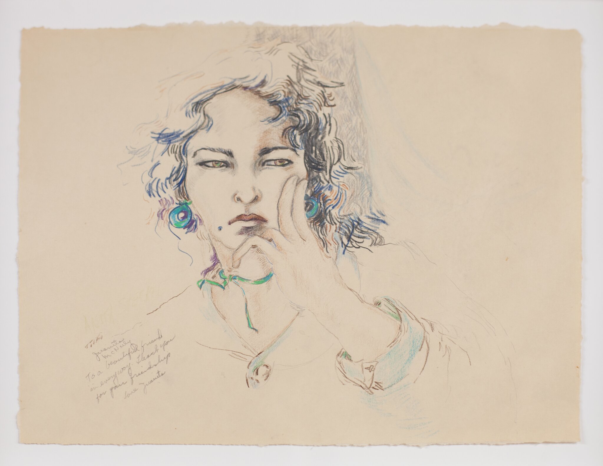 Juanita McNeely, Untitled (drawing of Anita Steckel), c. 1970s